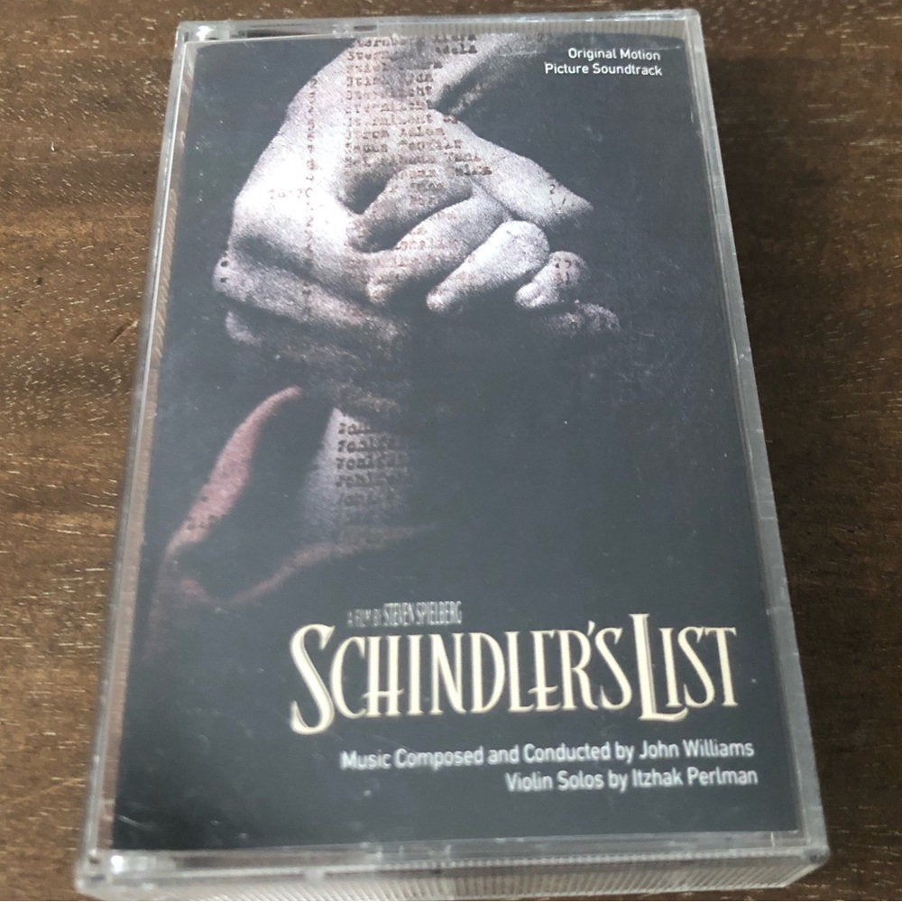 Schindler's List Soundtrack Vintage Music Cassette Tape